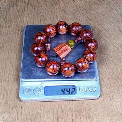 海南黃花梨野生料19.5mm手珠5