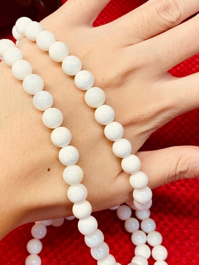 純天然 【硨磲圓珠手串108顆】8
