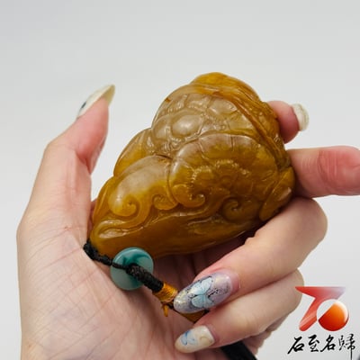 壽山石純手工精雕【靈芝獻瑞】福壽綿長・祥瑞雅藏3