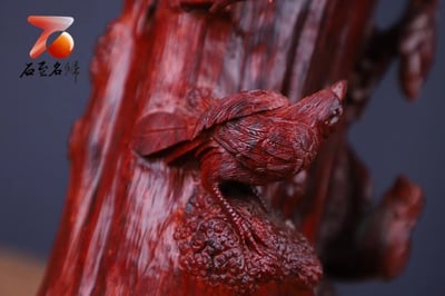 印度小葉紫檀精工款【雙喜臨門-筆筒】3