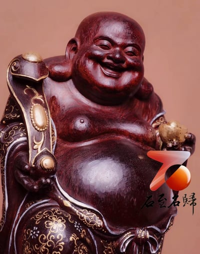 印度小葉紫檀清刀精雕 【如意彌勒佛】3