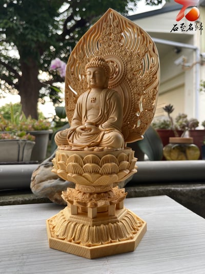 正宗加拿大檜木 慈悲接納【托缽如來佛祖】智慧與福德的象徵2