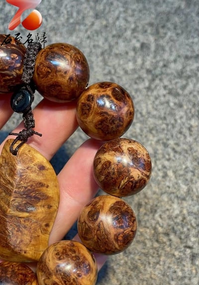 極品收藏 太行崖柏雪花瘤20mm手珠 3號4