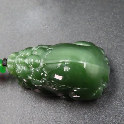 和田玉 貓眼碧玉 附收藏證書【貔貅】4