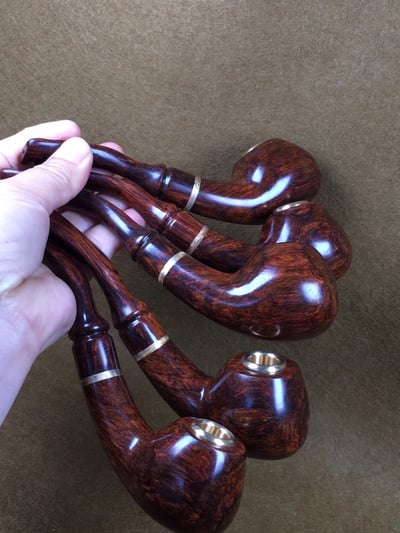 海南黃花梨野生油梨老料製【老爺菸斗】5