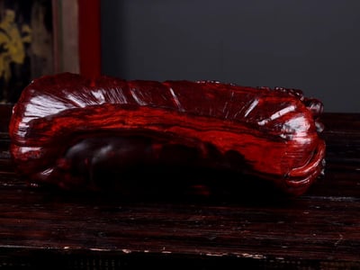 印度小葉紫檀整料雕製【果盤-蓮生貴子】5