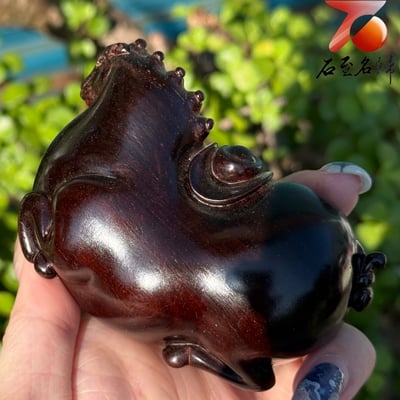 天然 印度小葉紫檀高油密二膘料滿金星 湘工手作【馬上有錢】3
