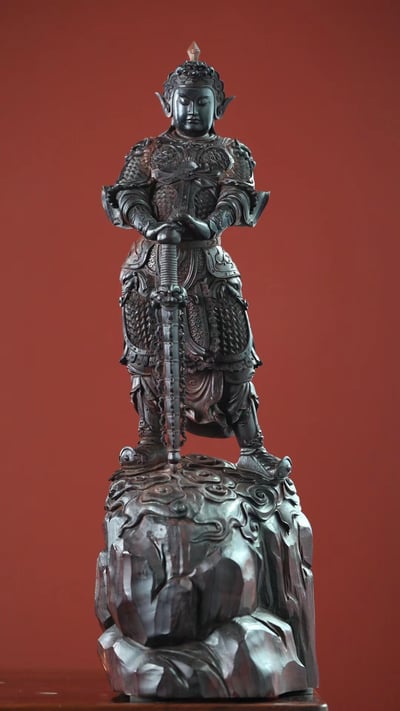 印度小葉紫檀製【韋陀天尊】1