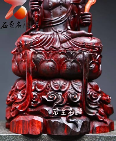 印度小葉紫檀 清刀手作【虛空藏菩薩】高31公分7