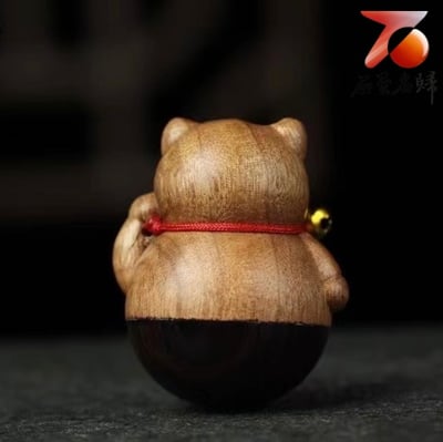 正宗阿根廷綠檀【招財不倒貓】6