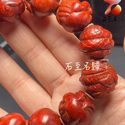 印度小葉紫檀高油密老料【十二生肖20mm手珠】6