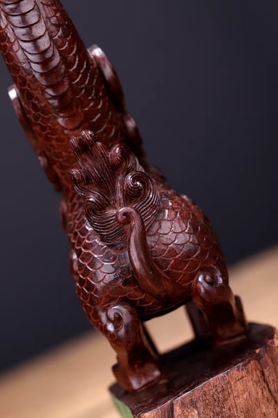 印度小葉紫檀【飛天麒麟】一對5