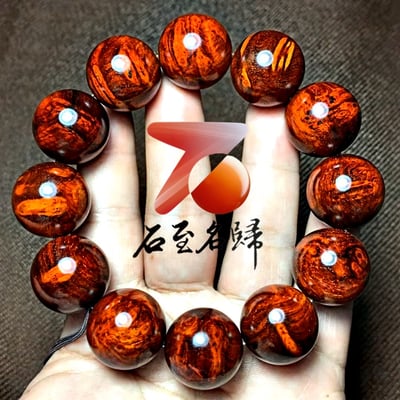 印度小葉紫檀特殊紋路20mm滿瘤疤料【名珠】8