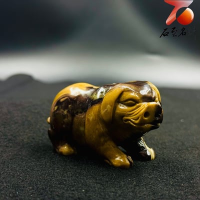 壽山善伯石巧雕【金衣納福・富貴福豬】2