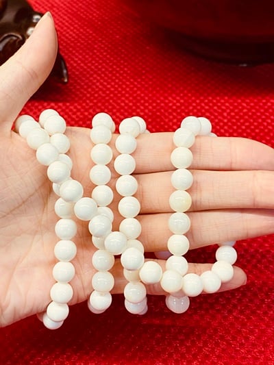 純天然 【硨磲圓珠手串108顆】9