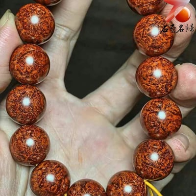 印度小葉紫檀泥料瘤疤+螺旋金星【平靜與圓滿的靈性之作-究竟涅槃】15mm手珠7