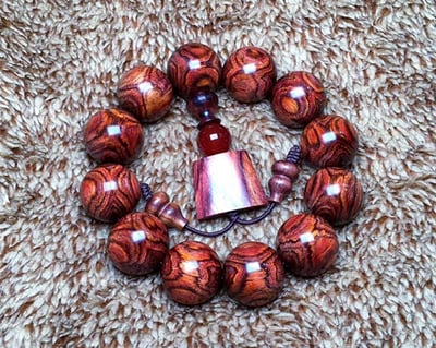 海南黃花梨野生料19.5mm手珠5