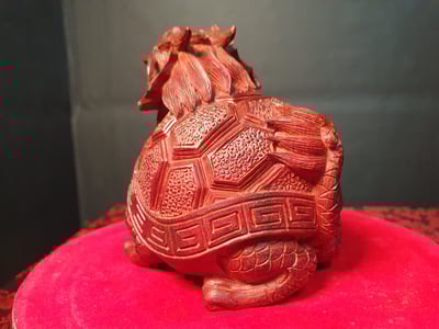 特選印度小葉紫檀【1號招財龍龜小精品】2