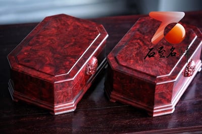 印度小葉紫檀滿瘤疤料 帶金星全獨版【招財瑞獸首飾盒】4