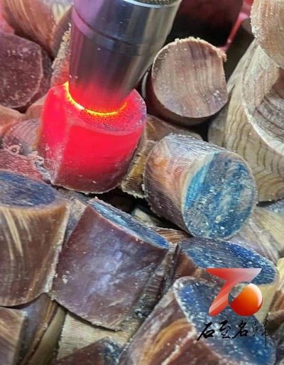 城口崖柏玉化虎皮紋透光30mm手珠(30mm x 9顆）3