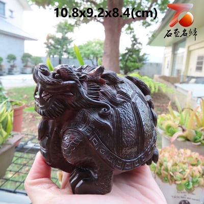 印度小葉紫檀精雕[龍龜]6