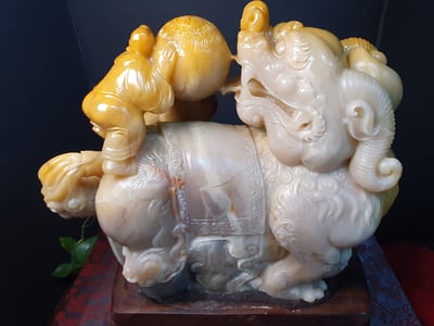 極品田黃石【招財瑞獸】5