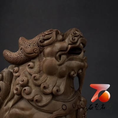 石至名歸 台灣現貨 印度老山檀香極品陰沉黑肉料【貔貅印章】4