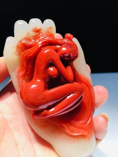 精品寮國牛角凍 大師力作【掌上明珠】3