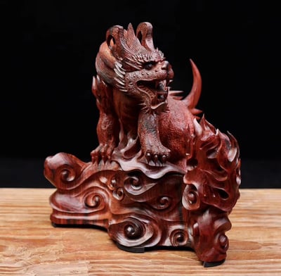 印度小葉紫檀清刀款【招財貔貅】5