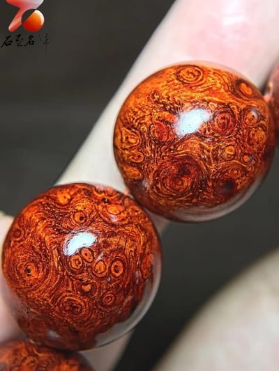 印度小葉紫檀20mm×12顆爆滿纓子瘤疤【道】7