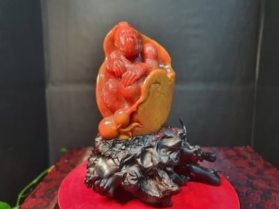 寮國田黃石系列【美猴王】1