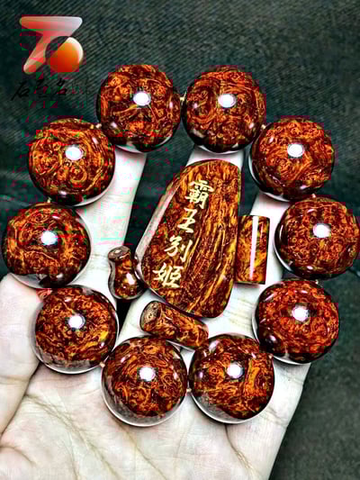 印度小葉紫檀手珠【霸王別姬】25mm×10顆1