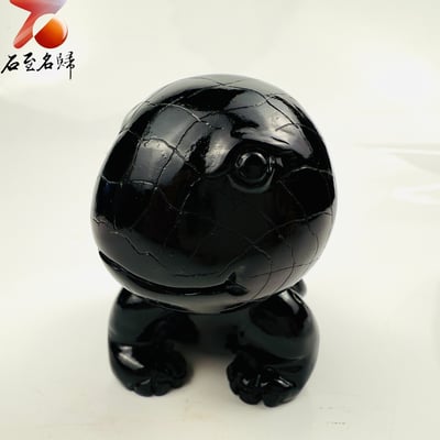丹東石純手工雕烏龜 張國民雕刻家作品 【暗影龜俠】4