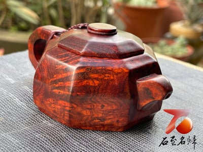 印度小葉紫檀 滿瘤疤八角壺2