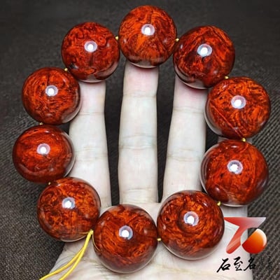 印度小葉紫檀25mm×10顆 精品瘤疤【山峰】6