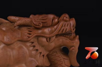 印度老山檀香全手工 湖南湘工大師雕刻【龍龜】4