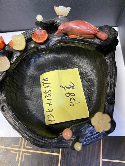 壽山石結晶桃花紅白芙蓉【喜上梅梢】5