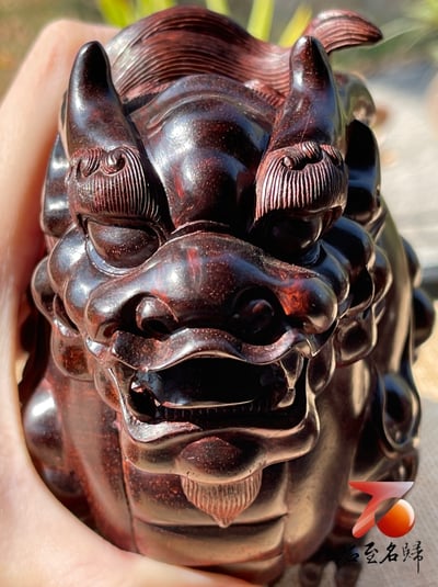 印度小葉紫檀 高油密料【招財貔貅】9