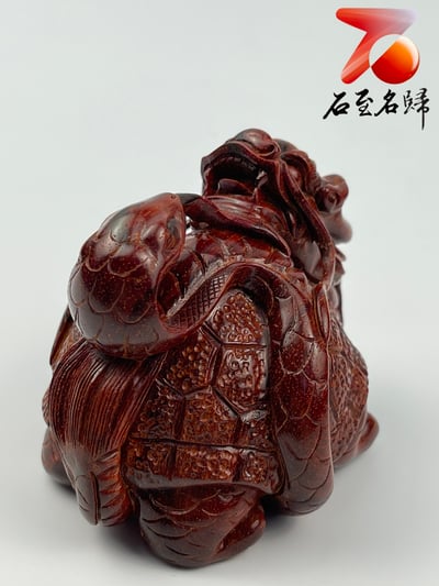 精選印度小葉紫檀高油密材質 湘工手作 【玄武】2