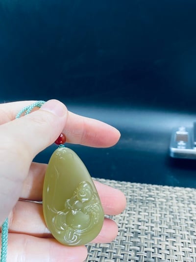 新疆和田玉且末料【如意彌勒】4
