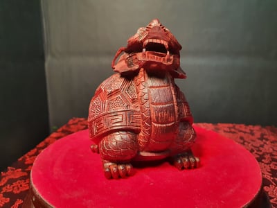 特選印度小葉紫檀【1號招財龍龜小精品】4