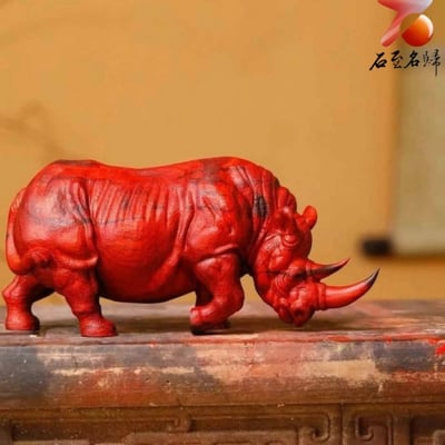 印度小葉紫檀 純手工製作【犀（富）牛】7