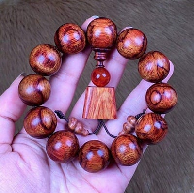 海南黃花梨野生料19.5mm手珠5