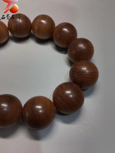 印度老山檀香邁索爾正區虎皮紋黑油沉水 20mm×12顆5