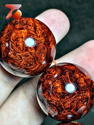 印度小葉紫檀手珠【霸王別姬】25mm×10顆5