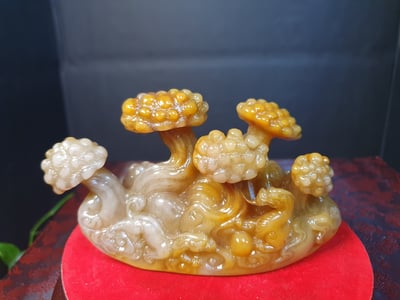 壽山石擺件【心有靈犀】2