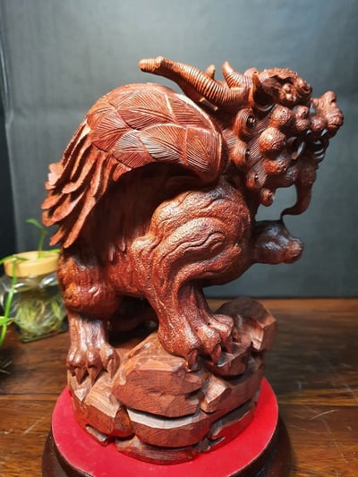 印度小葉紫檀【飛天貔貅】3