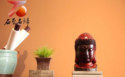 印度小葉紫檀拆房老料製 覺悟和智慧 成就無量功德【佛首】3