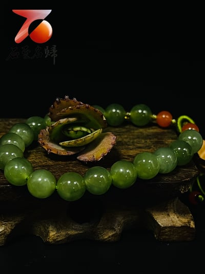 碧玉手珠/手鍊 附證書與精美禮盒3