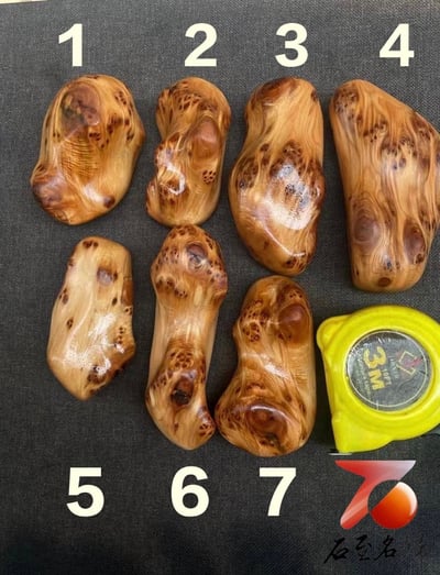 台灣現貨 實體店鋪 僅7件 每件皆獨一無二 正宗太行崖柏瘤疤隨形刮痧按摩/手把件 奶香味濃郁 油性好 過手留香1